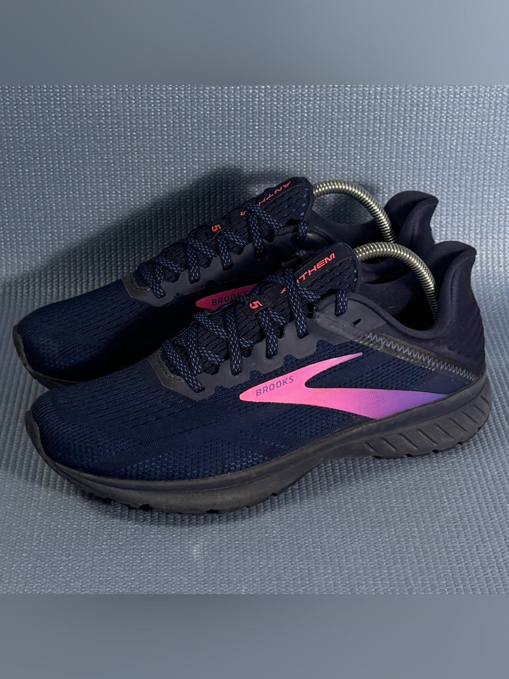 Brooks Anthem 5 Navy Blue/Peacoat Pink Running Shoes Women’s Size 10